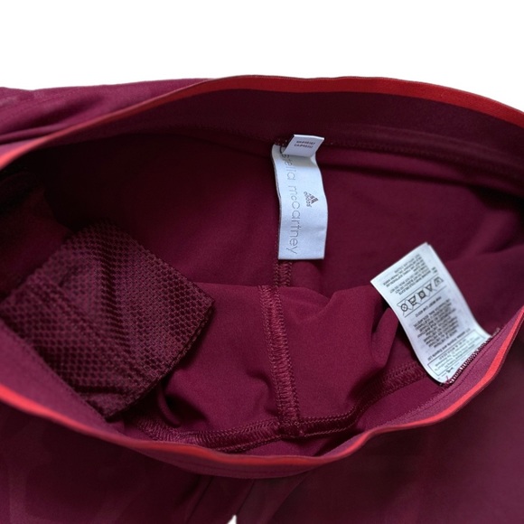 Stella McCartney X Adidas Run 3/4 Tights Red sz Small - Picture 6 of 14